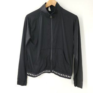Under Armour Heat Gear Front Zipper Long‎ Sleeve Athletic Sweater Mesh trim XS